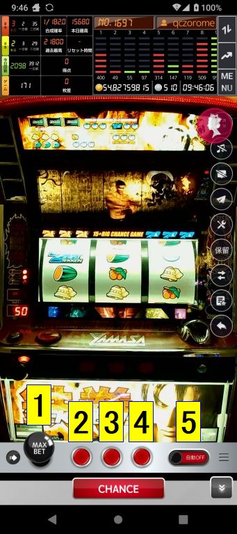 クイーンカジノで遊べる４号機パチスロ『鉄拳Ｒ』の画面説明用画像
